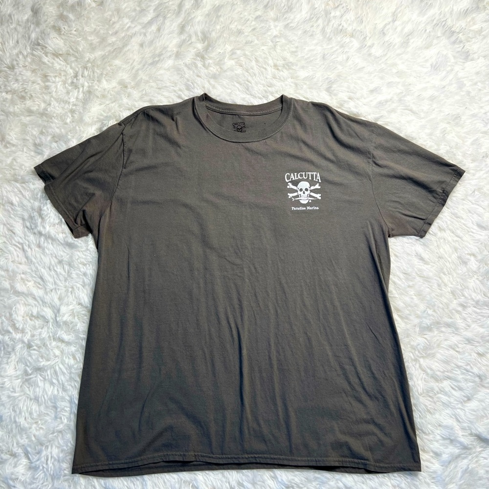 Calcutta Black Skull Shirt Grunge Style Men’s Size 2XL